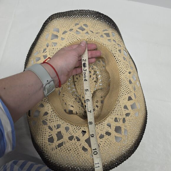 Milani Straw Western Hat With Shapeable Brim Elastic Band Cowgirl Cowboy Rodeo main image 6